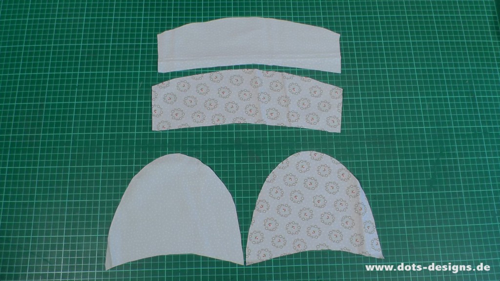 2 x Lasche und 2x Ferse