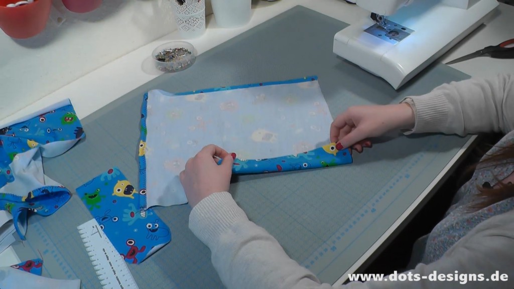 Lasche umklappen