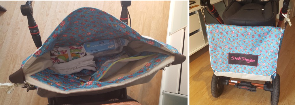 Wickeltasche für einen Kinderwagen
