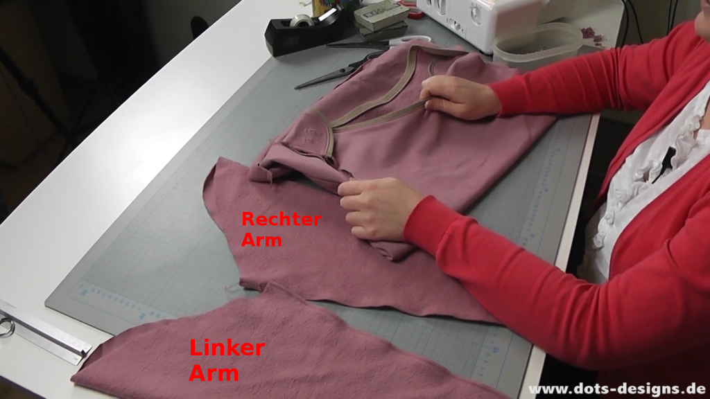 Pullover wenden und Ärmel dran nähen