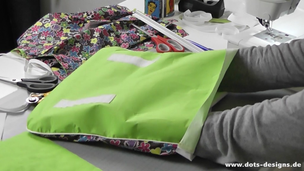 Taschenklappe wenden